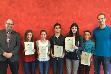 2015 Dezember Landeswettbewerb Mathematik Preisverleihung am Justus