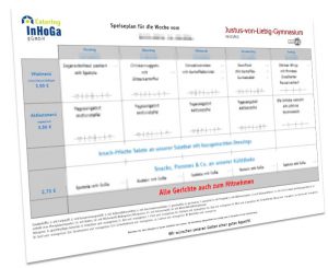 Speiseplan Mensa